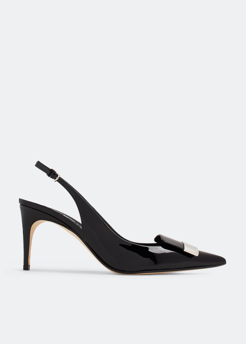 【関税&送料込】Sergio Rossi Sr1 Slingbacks In Satin And Cry Sergio Rossi SR1 slingback pumps for Women - Black in UAE