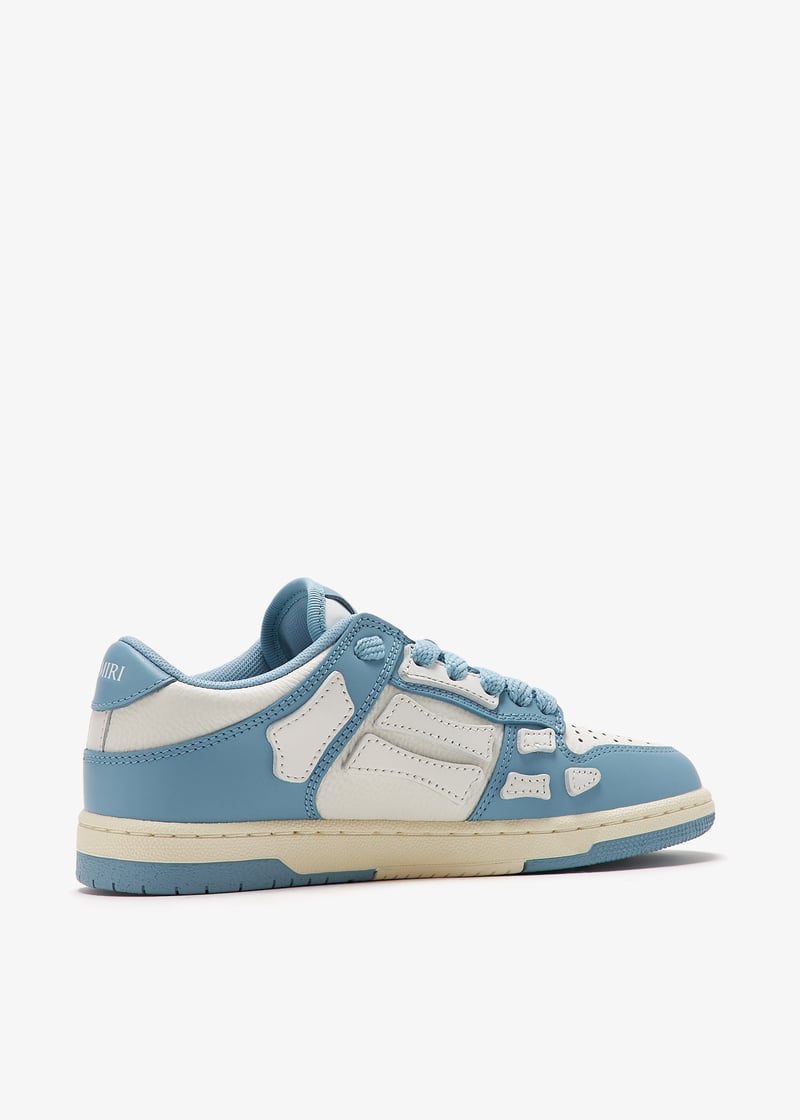 24AW new/AMIRI スケルカラーブロックスニーカー Sneakers Blue AMIRI - Skel-Top Colour-Block Leather and Denim Sneakers