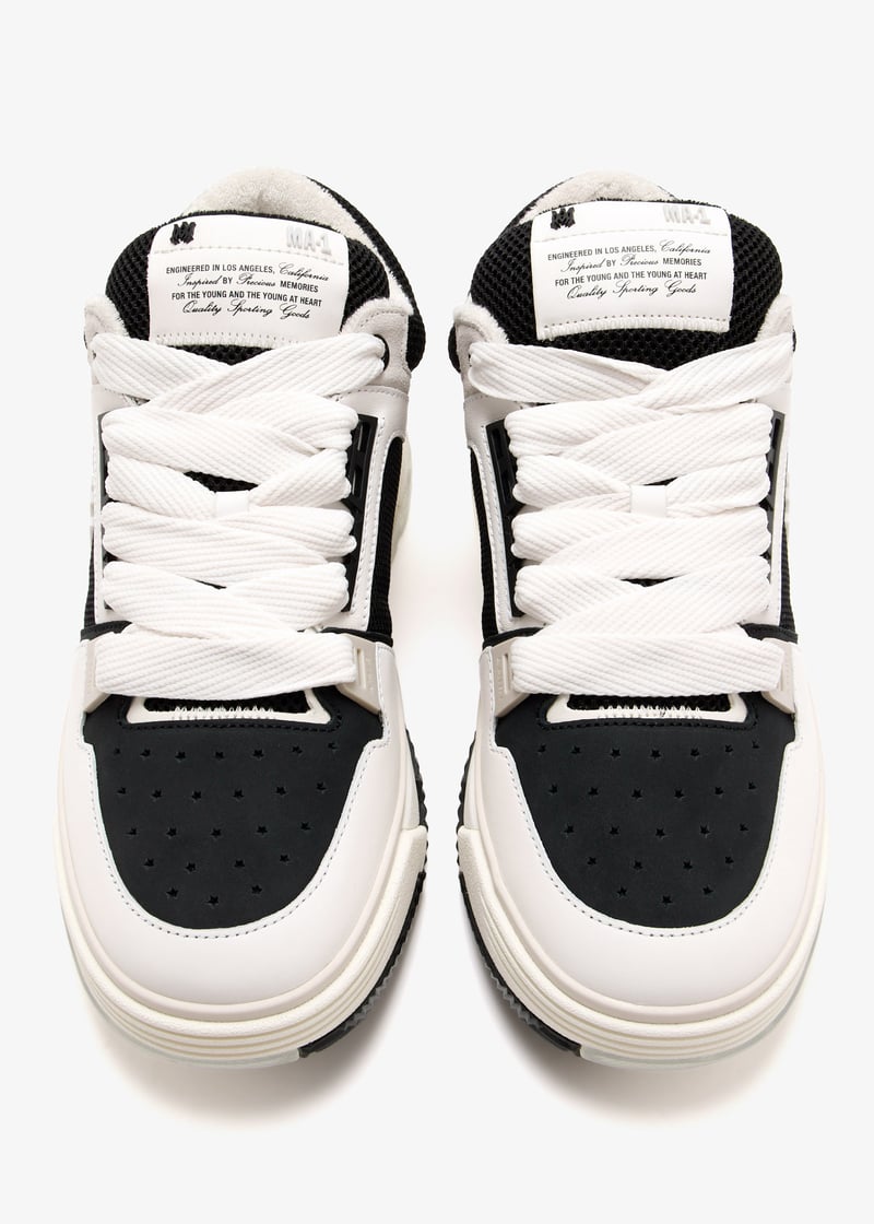 スニーカー AMIRI SNEAKER (AMFOSR1097 WHITE) White MA-1 Leather and Mesh Sneakers | AMIRI - Antonia