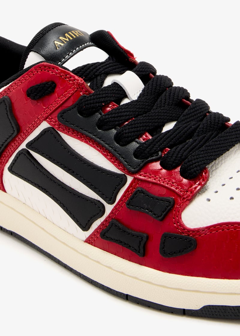 AMIRI スネークスケルトントップロースニーカー AMIRI Skel low-top sneakers for Kids Unisex - Red in UAE