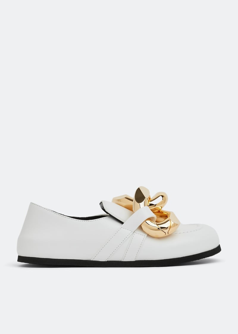 JW Anderson Closed back chain loafers for Women - White in