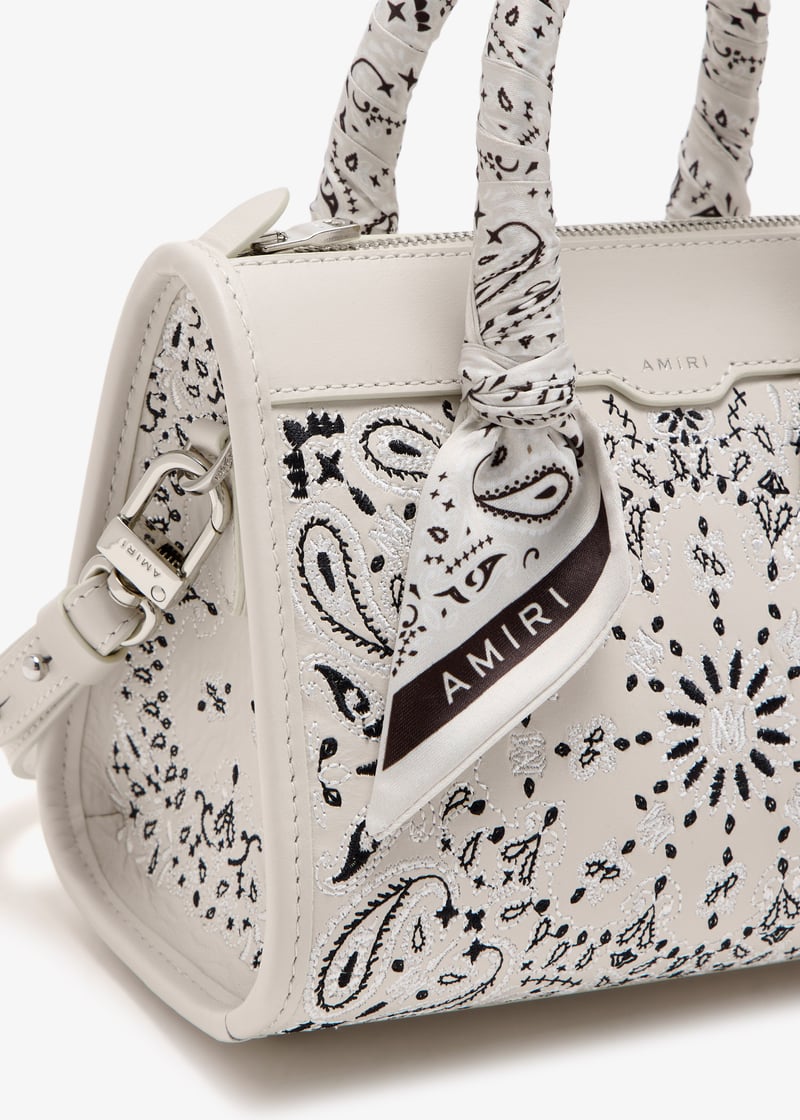 AMIRI Bandana Micro Triangle bag for Women - Cream in UAE