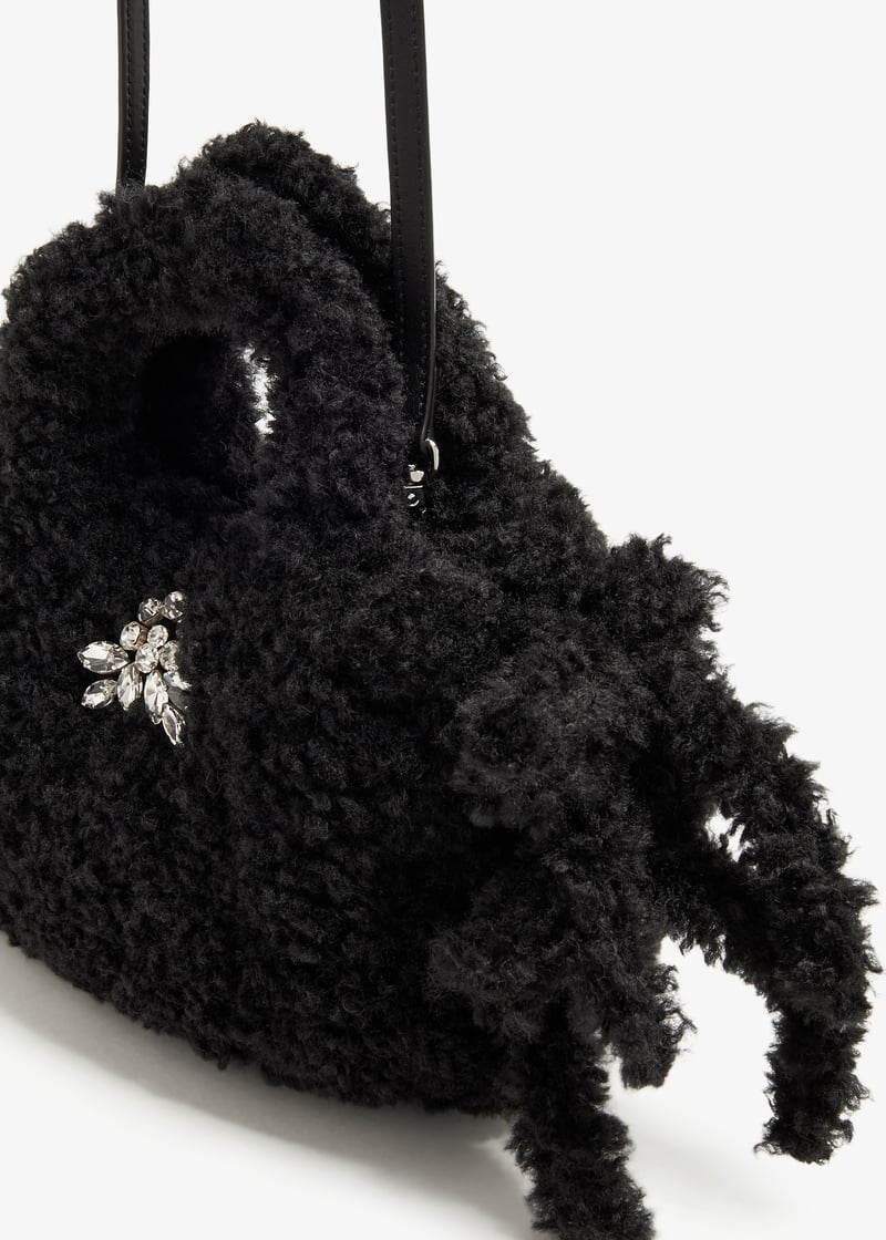 【Simone Rocha】ベビーエッグテディトートバッグ Baby Egg teddy tote bag in brown - Simone Rocha | Mytheresa