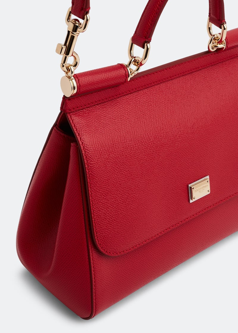ショルダーバッグ・ポシェット DOLCE&GABBANA MEDIUM BURGUNDY SICILY HAND BAG Sicily Medium leather tote bag in burgundy - Dolce Gabbana