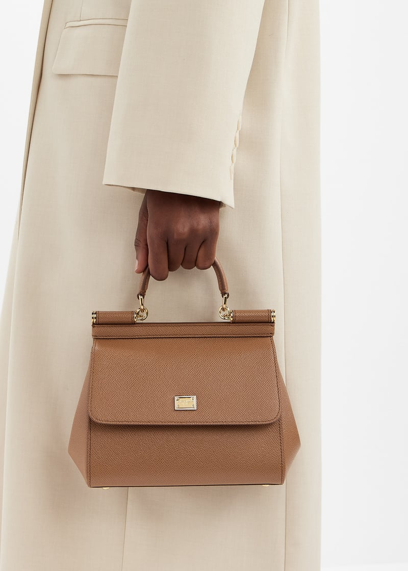 バッグ・カバンその他 Dolce&Gabbana Medium caramel Sicily Hand Bag Sicily Medium leather shoulder bag in brown - Dolce Gabbana