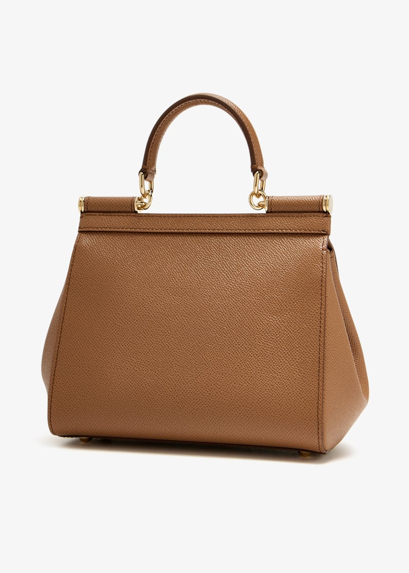 バッグ・カバンその他 Dolce&Gabbana Medium caramel Sicily Hand Bag Sicily Medium leather shoulder bag in brown - Dolce Gabbana