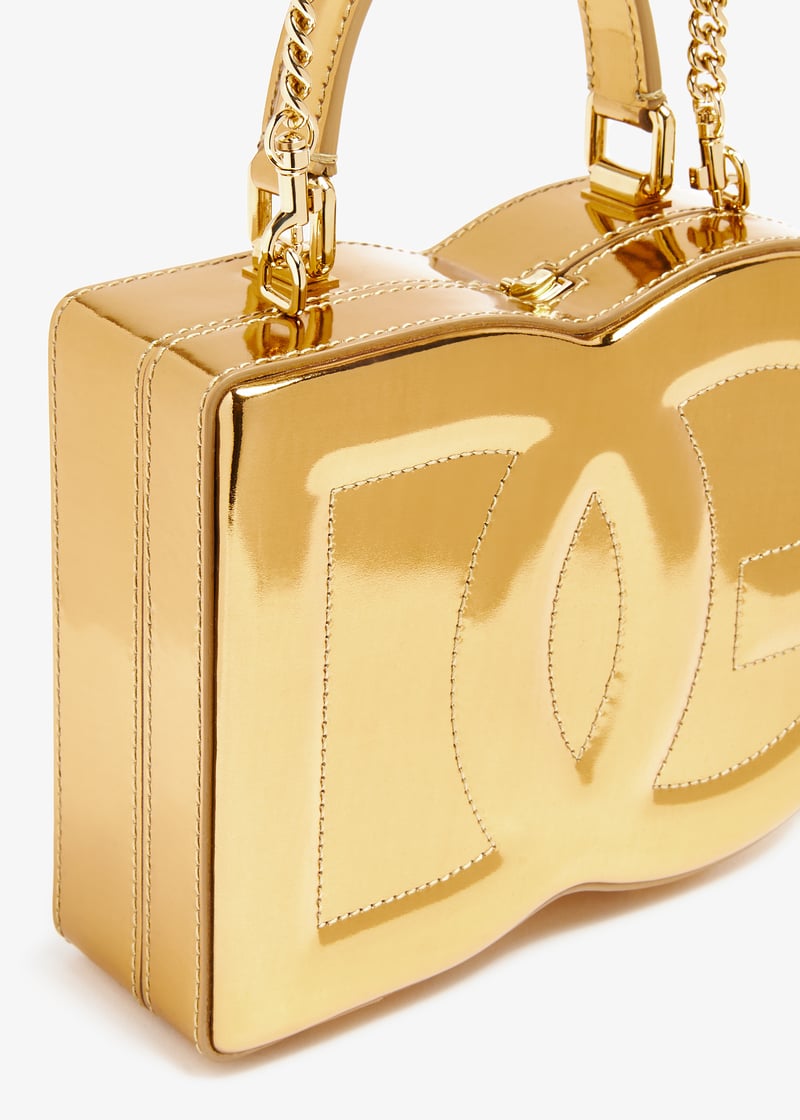 Dolce&Gabbana DG logo box handbag for Women - Gold in Qatar