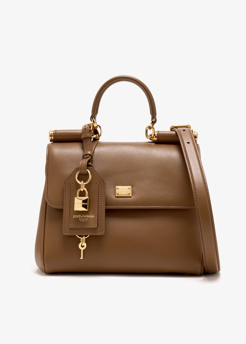 【関税＆送料込み】Dolce & Gabbana Small My Sicily Bag Mini satin Sicily bag with fusible rhinestones in Silver for