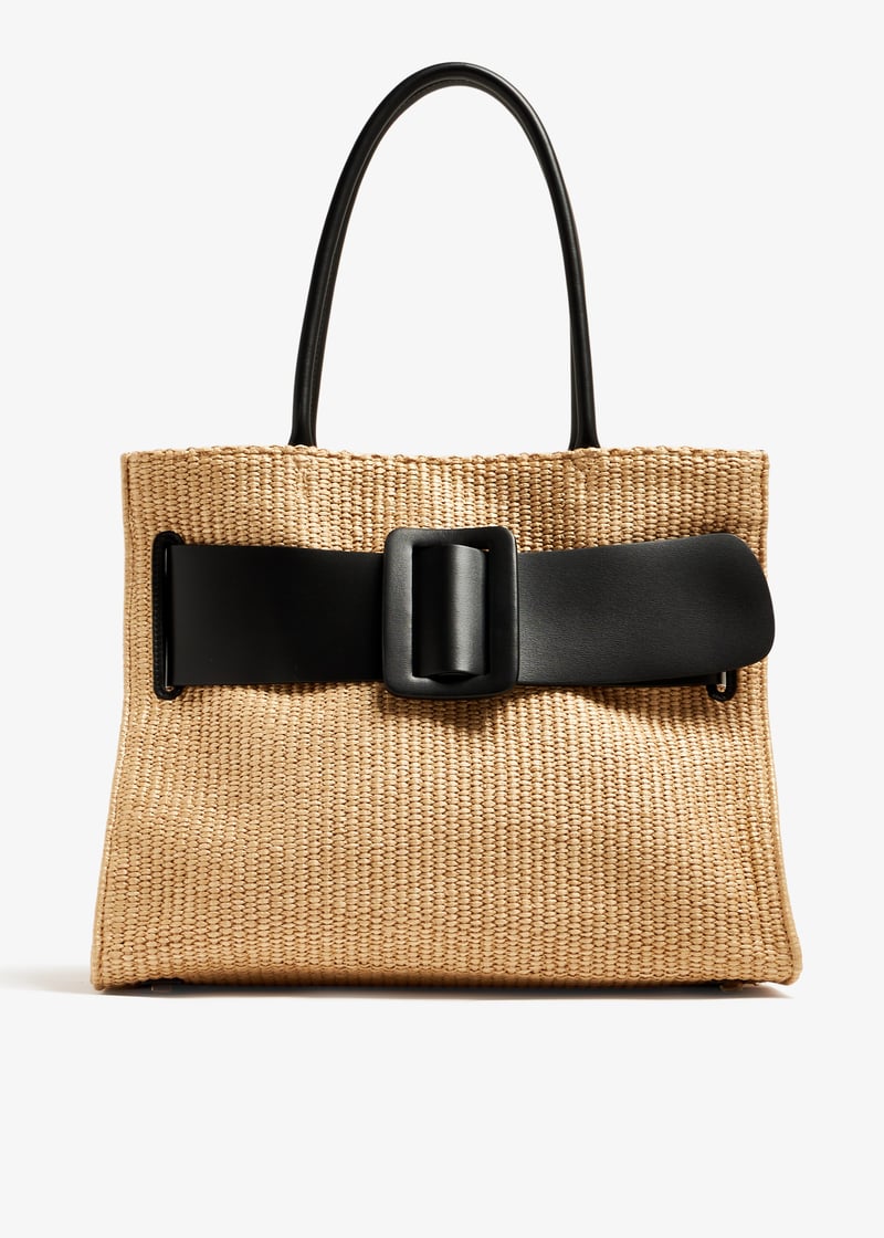 BOYY Bobby Soft raffia bag for Women - Beige in UAE | Level