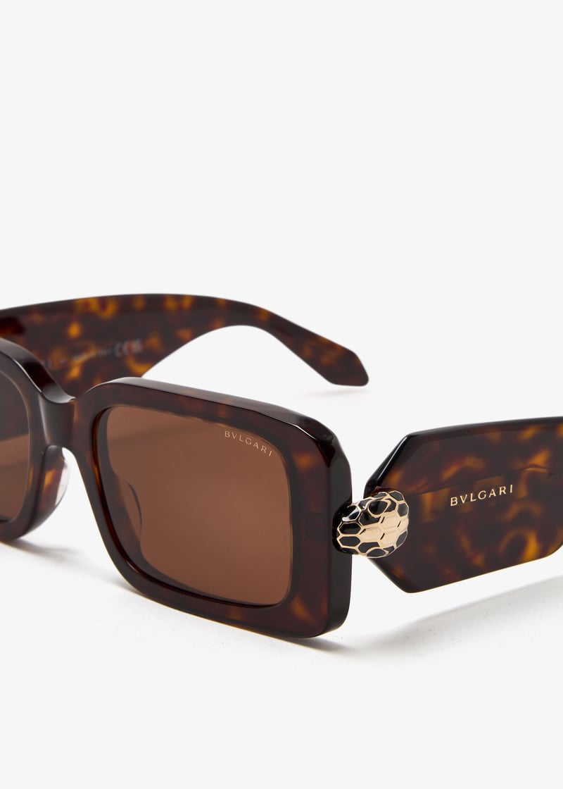 サングラス Bvlgari Bvlgari - BV40044I - 52E - Havana BVLGARI Serpenti Forever rectangular sunglasses for Women