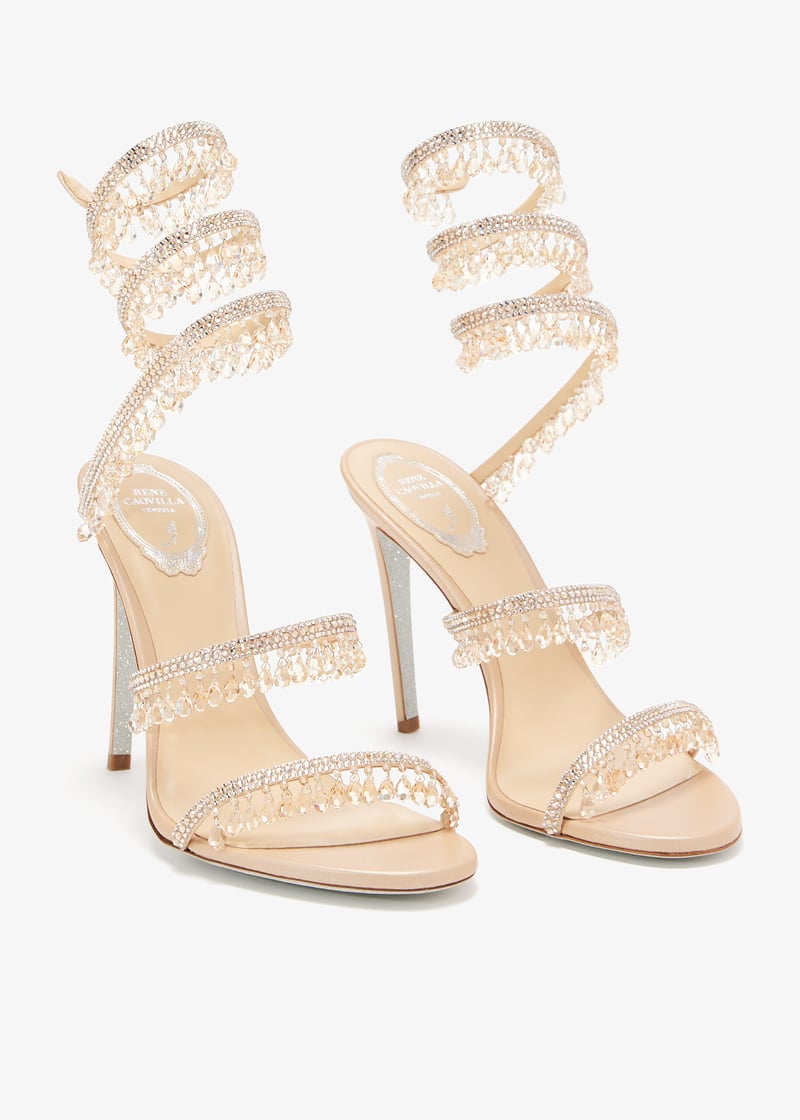 サンダル・ミュール RENE CAOVILLA Women Sandals C12125010R001T002T002 Beige Women's Mules | Rene Caovilla®