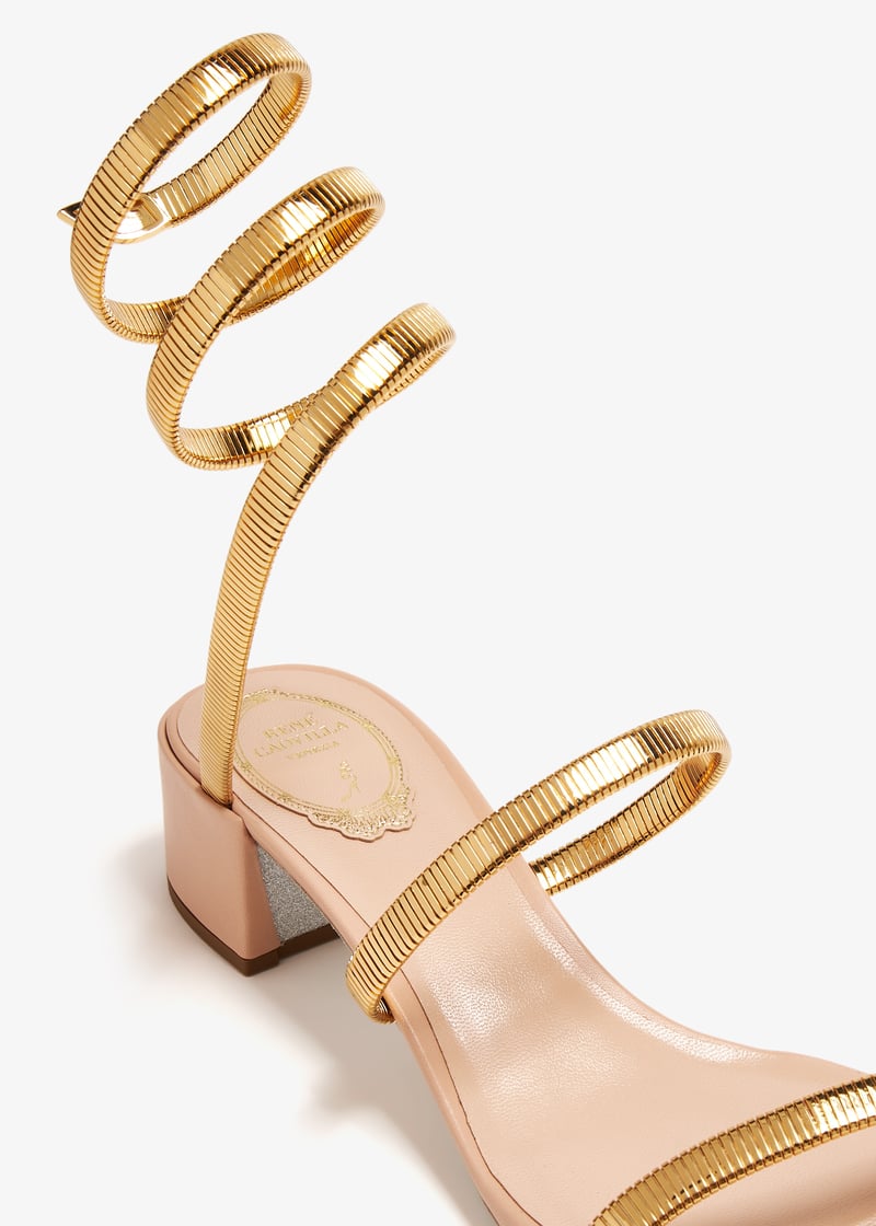 René Caovilla Juniper sandals for Women - Gold in UAE