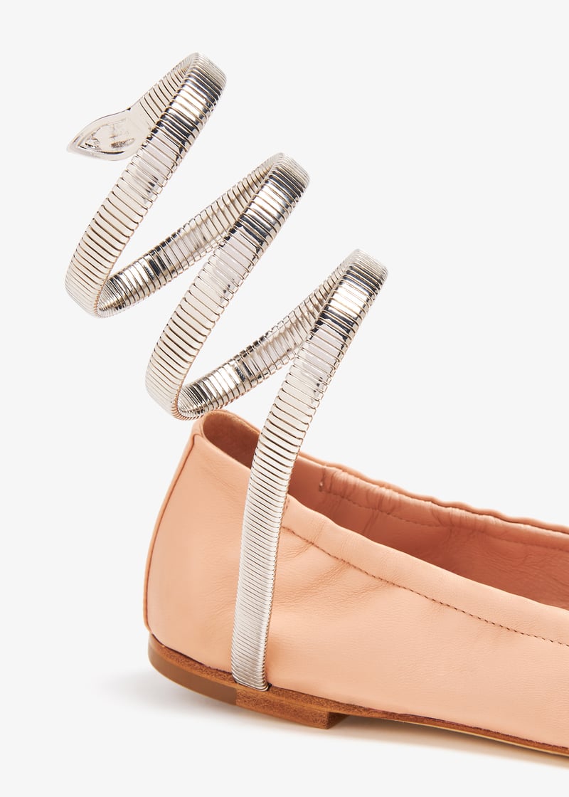 René Caovilla Cleo ballerinas for Women - Pink in KSA