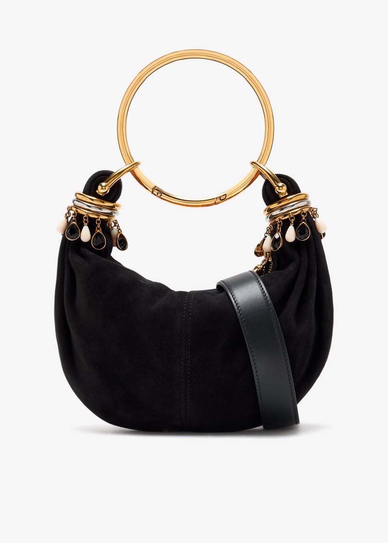 Chloé Mini Beaded Bracelet hobo bag for Women - Black in UAE