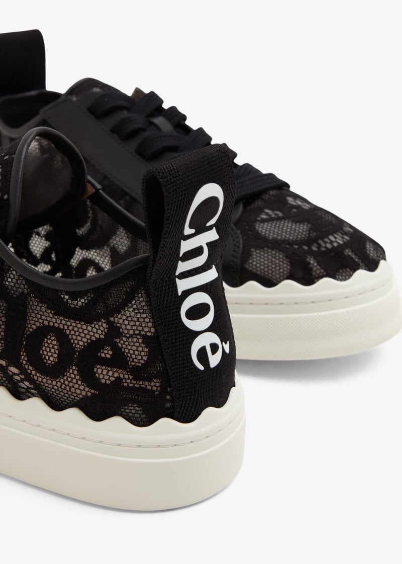 Chloé Lauren lace sneakers for Women - Black in Kuwait