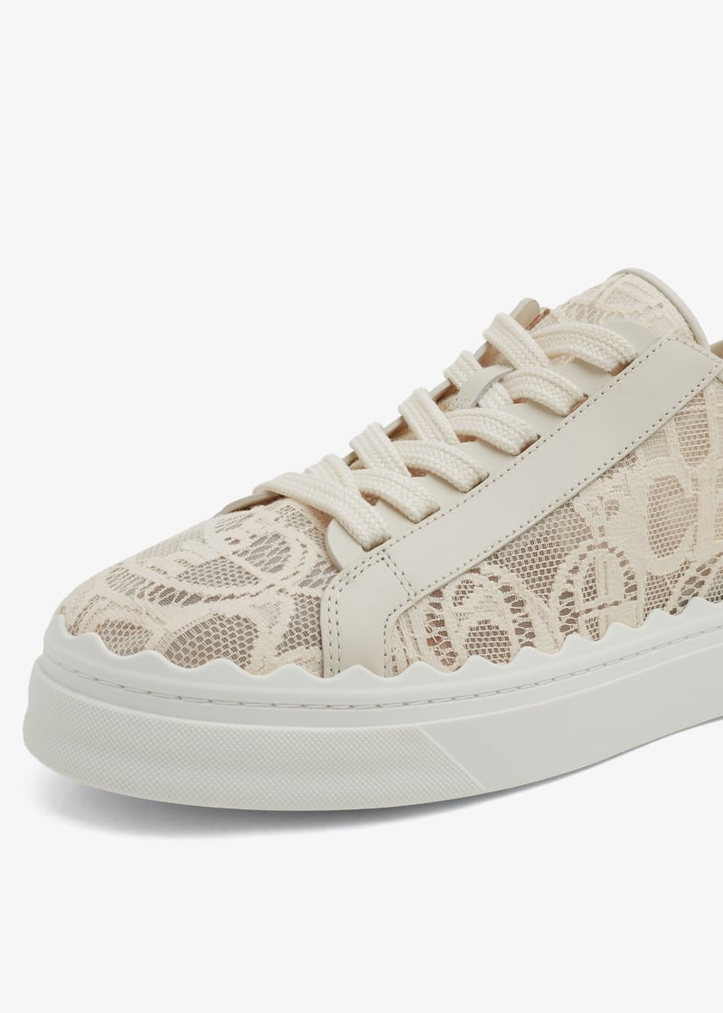 スニーカー CHLOE Women Sneakers CHC23U188EF 26 Beige Chloé Nama Wedge Sneaker in Seedpearl beige | Chloé US