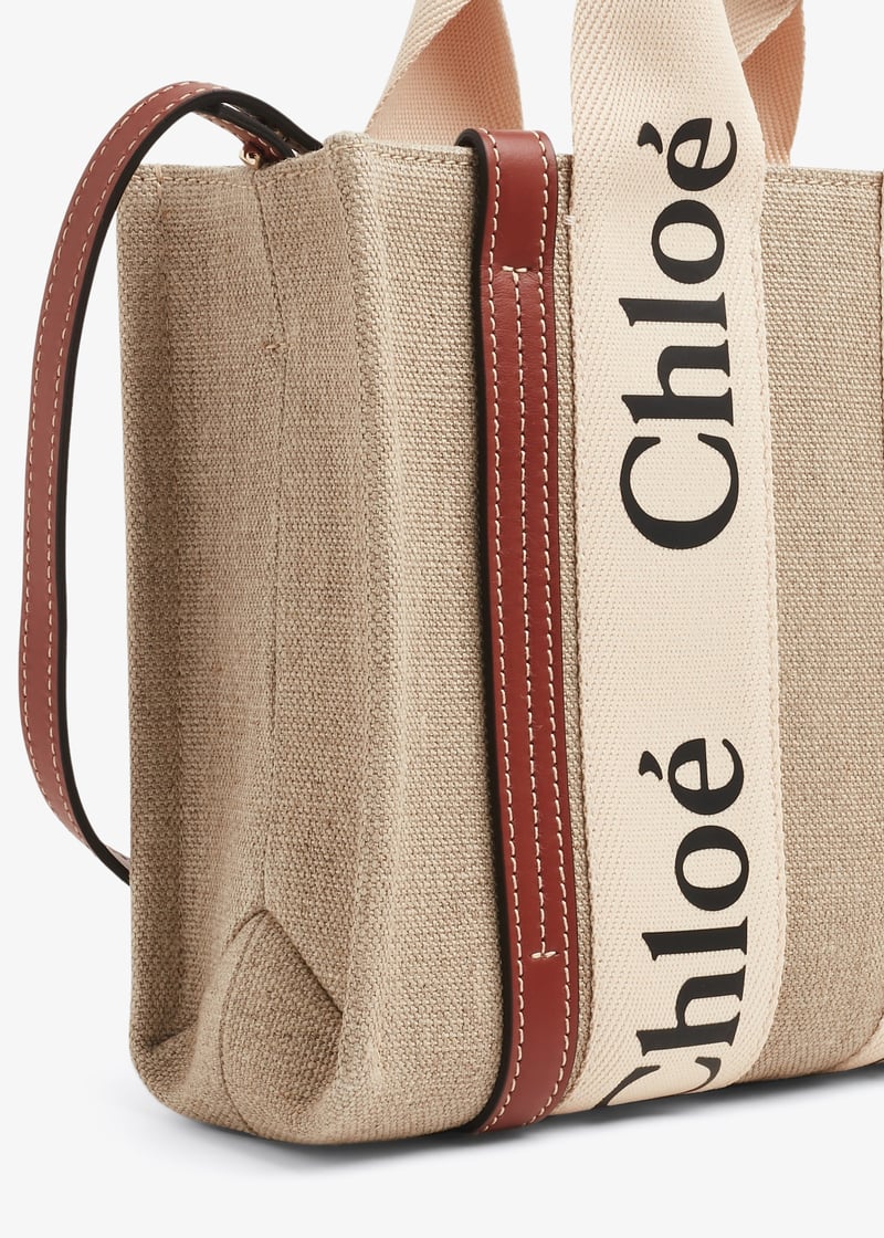 Chloé Woody small tote bag for Women - Beige in Kuwait
