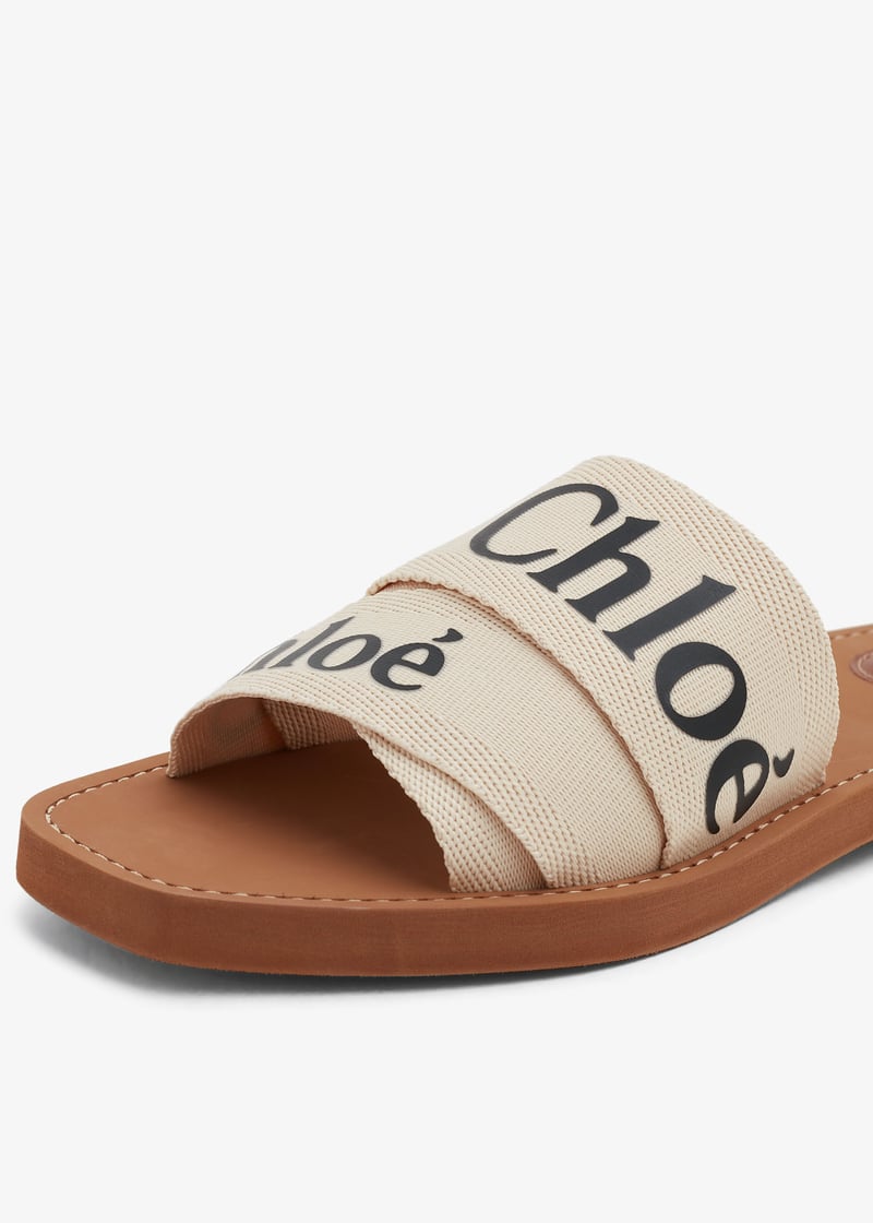 Chloé Woody flat sandals for Women - White in Qatar | Level