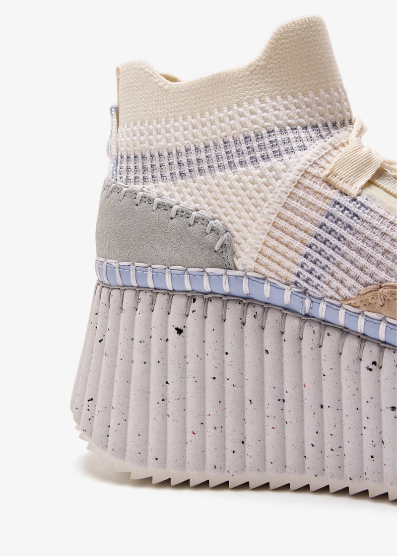 Chloé Nama wedge sneakers for Women - White in UAE | Level Shoes