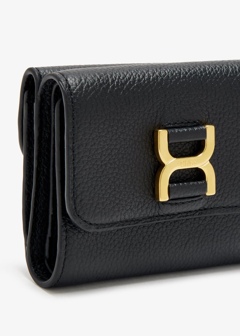 Chloé Small Marcie tri-fold wallet for Women - Black in