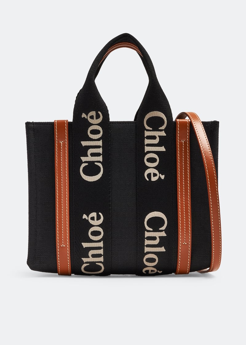 Chloé Woody small tote bag for Women - Black in Qatar