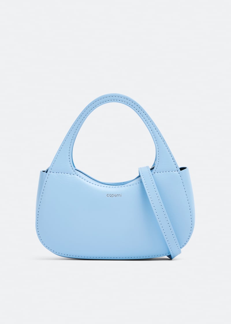 トートバッグ Coperni Swipe Baguette Bag - Canvas - Washed Blue Coperni Swipe Baguette Bag - Canvas - Washed Blue | THE LIST