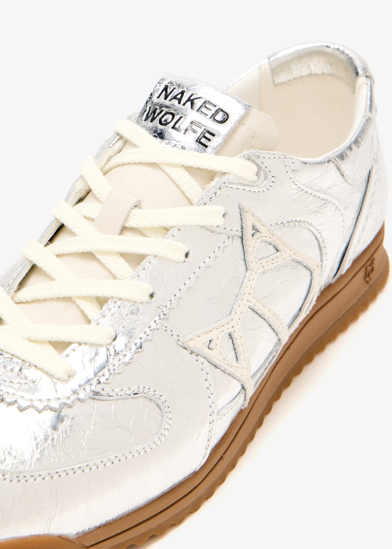 【NAKED WOLFE】Exposuree レザー スニーカー Naked Wolfe Exposuree sneakers for Women - Silver in UAE
