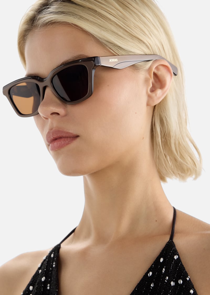 JACQUEMUS 長方形フレムサンクラス JAC2 1 Jacquemus Eyewear worn by Jennie. @jacquemus