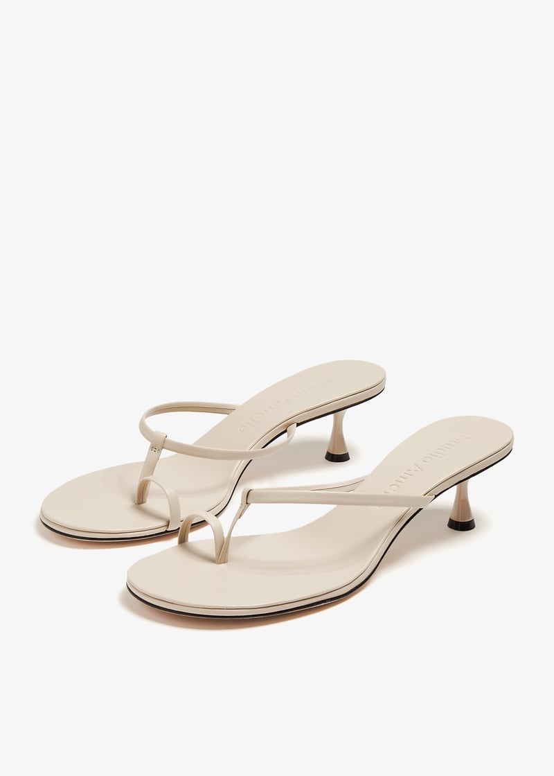 【関税込み】Studio Amelia ベージュ Edith 50mm ヒールサンダル Studio Amelia Beige Edith 50mm Heeled Sandals Studio Amelia