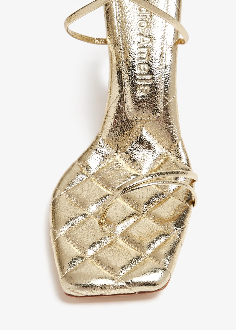 【関税込み】Studio Amelia ゴールド Helix 90 ヒールサンダル Helix 90 Sandal | White – Studio Amelia