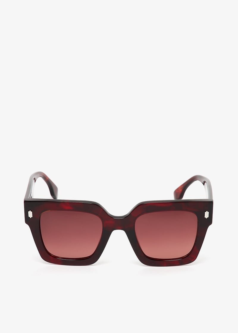 サングラス FENDI Woman Sunglasses Red FE40101I 54f Fendi Roma FE40101I Sunglasses in Red – Designer Daydream