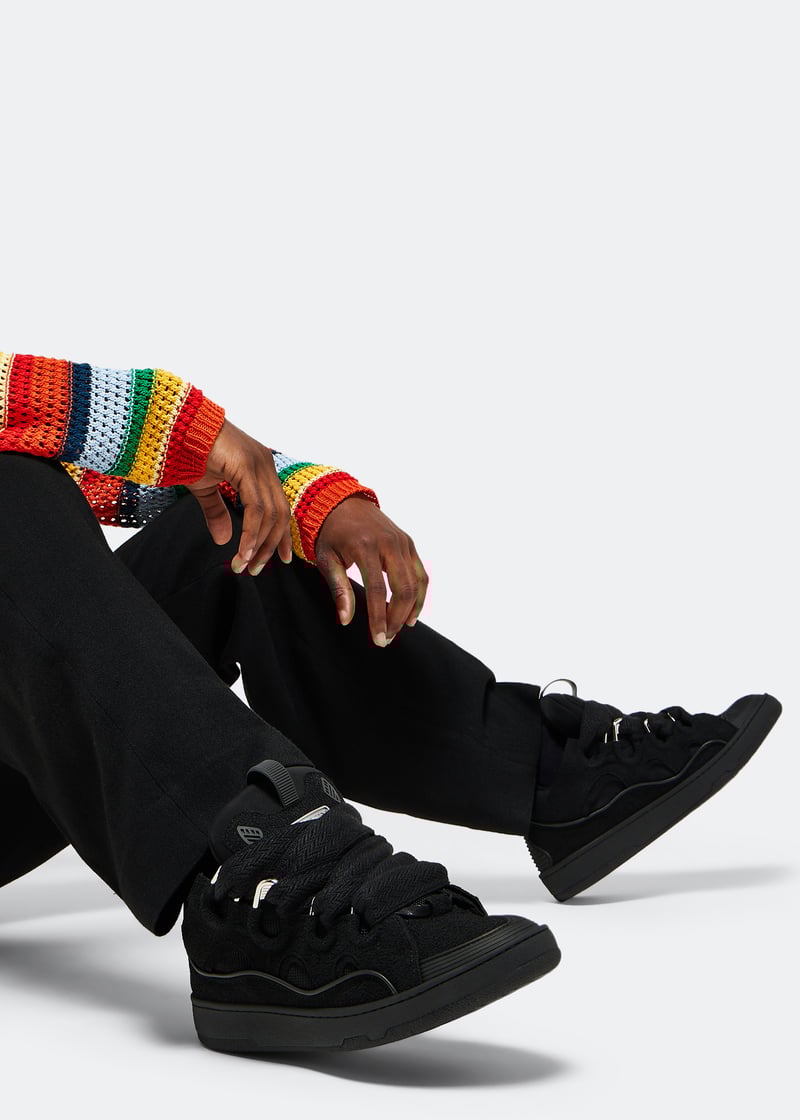 Lanvin Curb sneakers for Men - Black in UAE | Level Shoes
