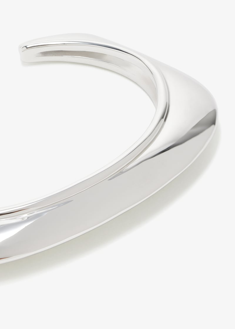 Missoma Hera Dome Statement cuff bracelet for Women - Silver