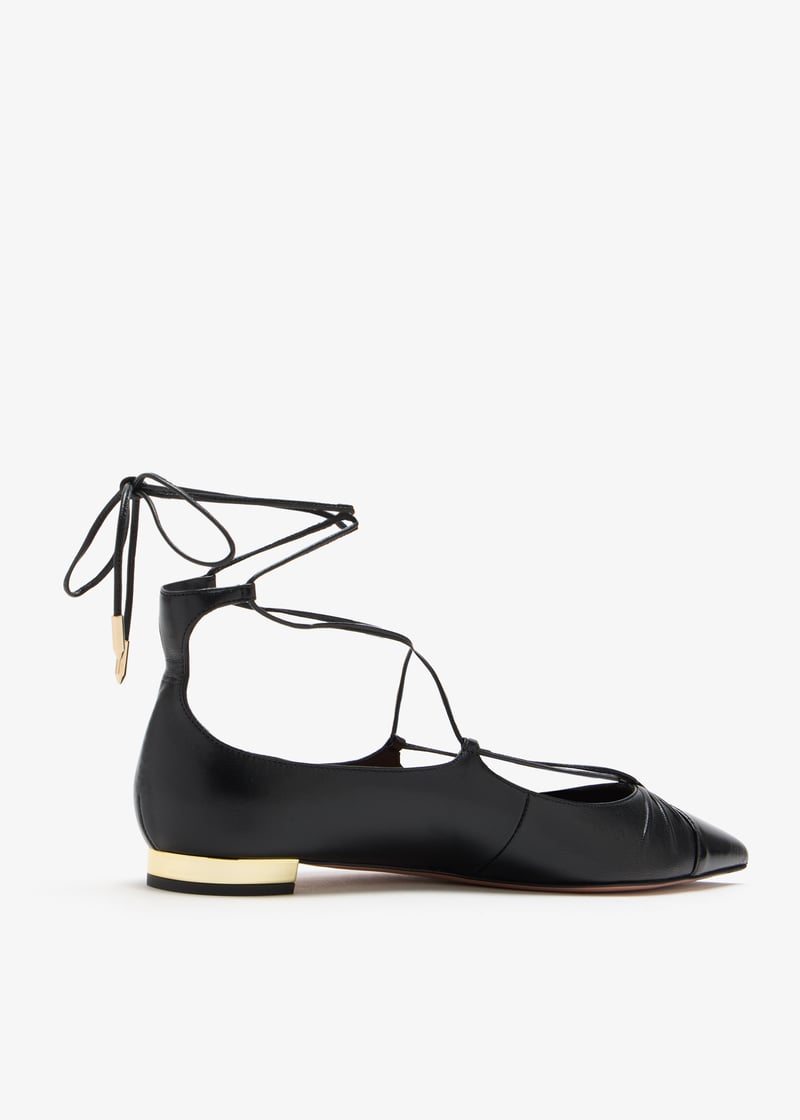 Aquazzura Gabi ballet flats for Women - Black in UAE | Level