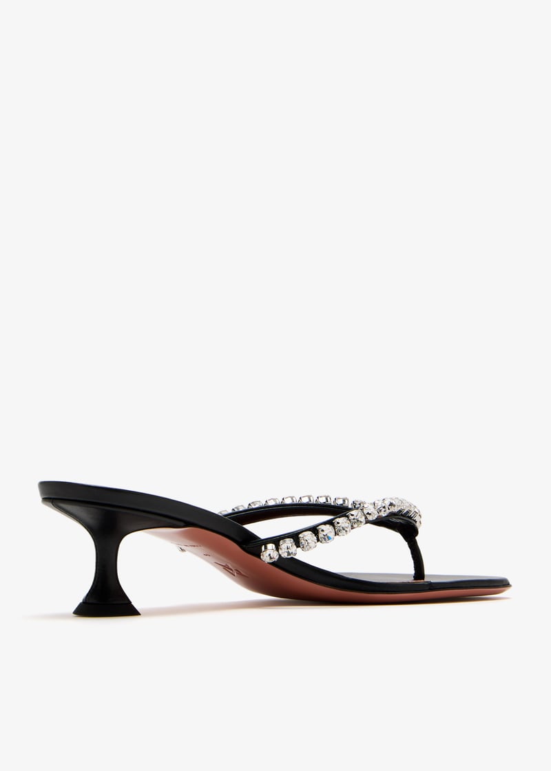 VIP【関税送料無料】希少 Amina Muaddi Gigi Thong Sandals Amina Muaddi Gigi Crystal Kitten Thong Sandals | Neiman Marcus