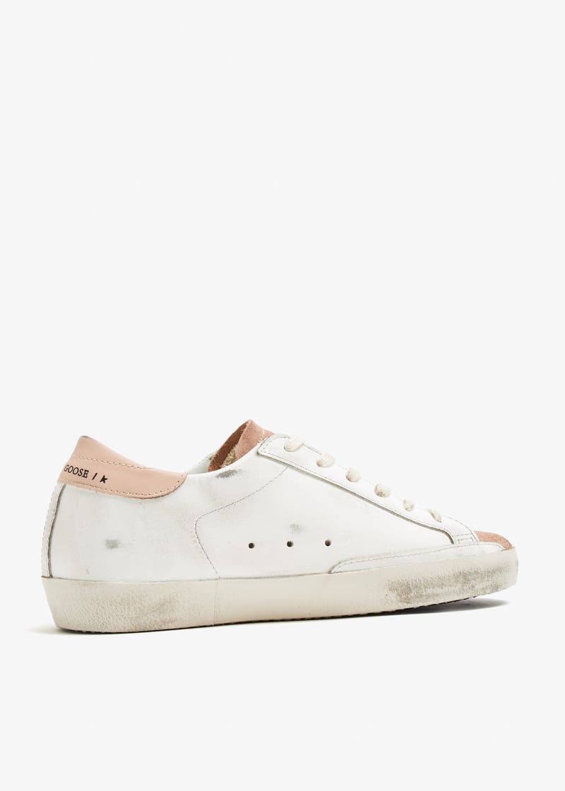 ★Golden ★SUPER STAR★GWF00101 F000321 80203 Women's Super-Star in black leather with white leather star