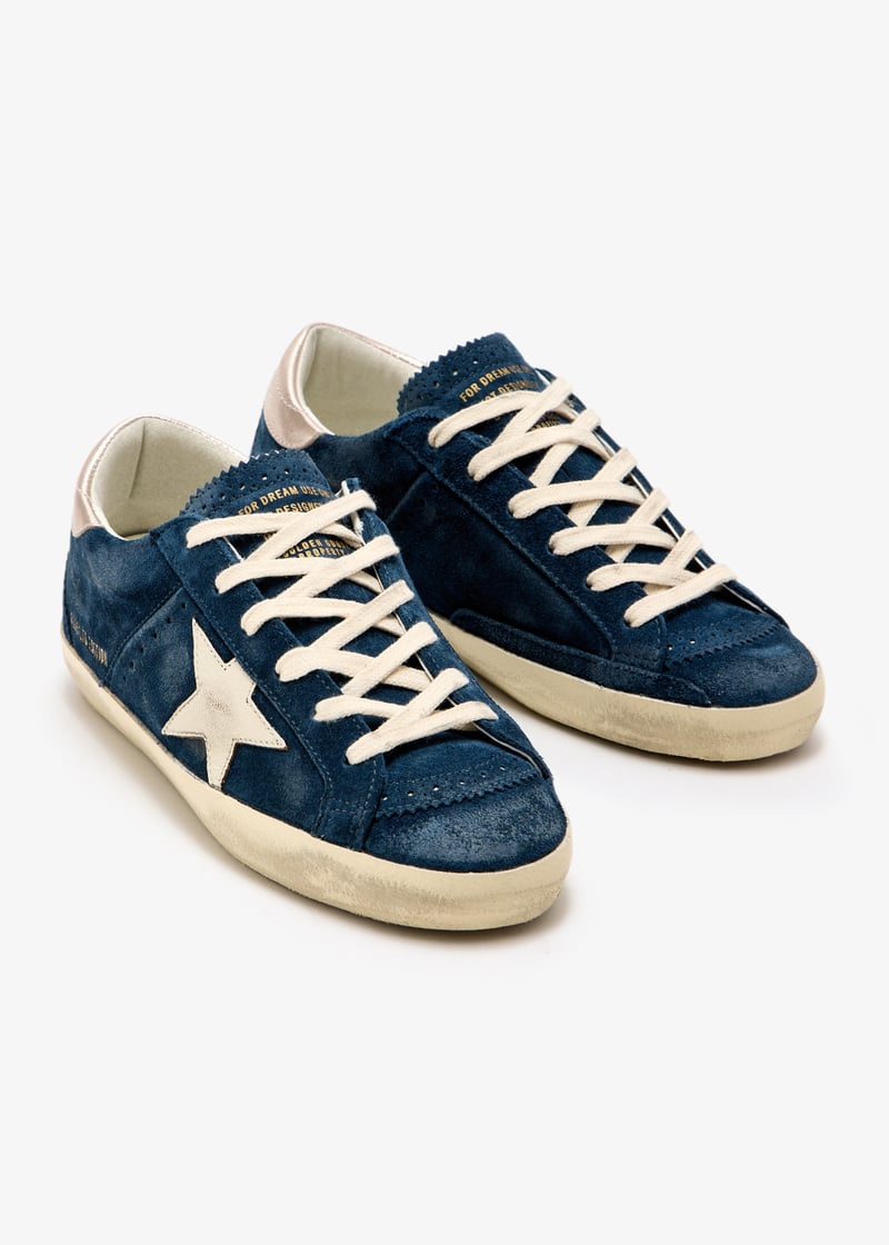 スニーカー GOLDEN GOOSE Woman Sneakers Blue GWF00118F00687212170 Buy Golden Goose women blue soul-star suede sneaker for $450