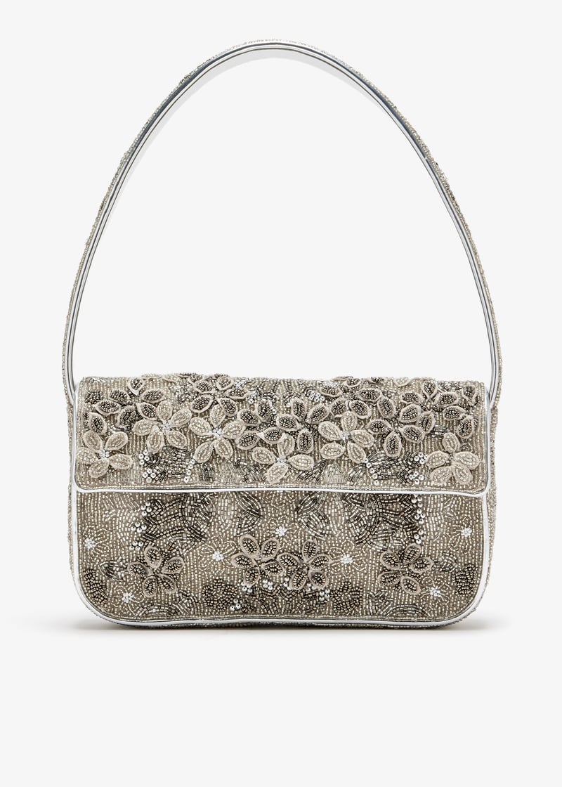 トートバッグ STAUD SS25 (H25R4004PO BTCP) STAUD Linda Zip Leather Shoulder Bag | Neiman Marcus