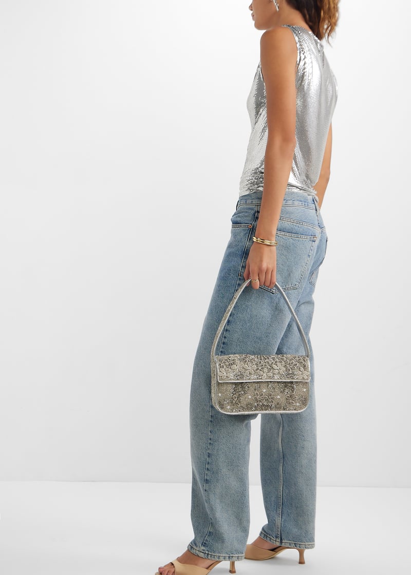 STAUD ハンドバッグ PINE SHOULDER BAG BLACK