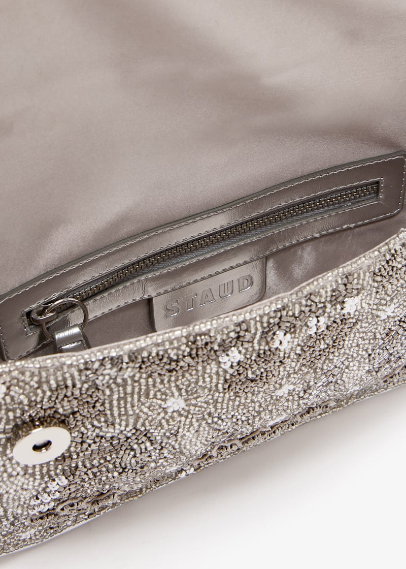STAUD Tommy shoulder bag for Women - Silver in Qatar | Level