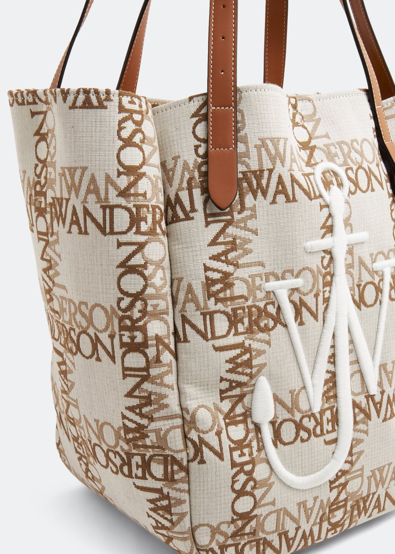 トートバッグ JW ANDERSON Woman Tote bags Leather HB0470FA0136 104 J.W. Anderson Frontal logo tote - Beige - Women