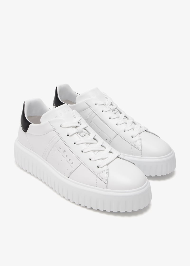 スニーカー HOGAN Men Sneakers White 1 HXM6450FO70LE9 144T Sneakers Hogan H-Stripes WHITE, LIGHT BLUE for Man