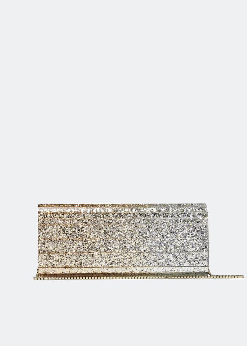 VIP【関税送料無料】希少 Jimmy Choo Sweetie Clutch 0480688119407_BLACKCHAMPAGNE?