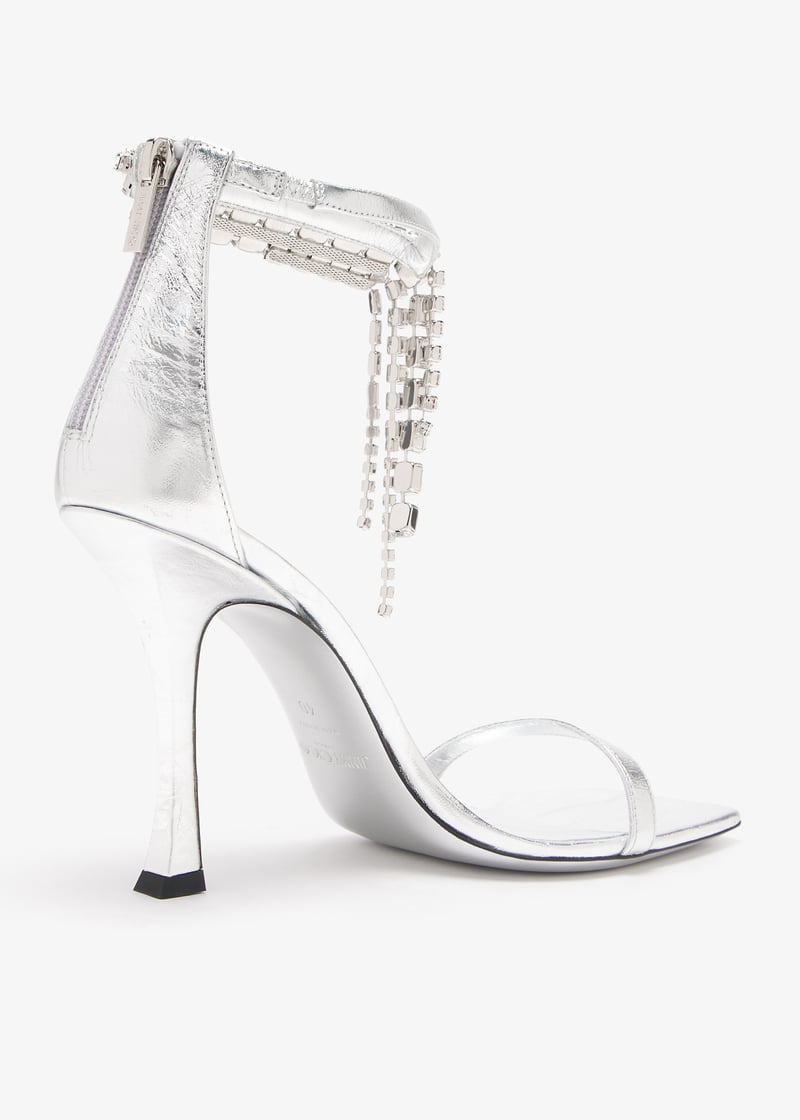 Jimmy Choo Verity 100 sandals for Women - Silver in Oman