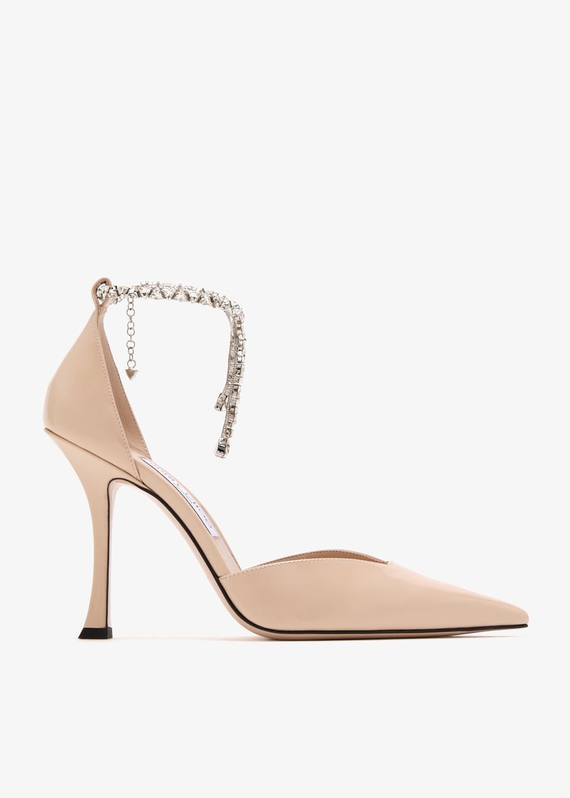 Jimmy Choo Stevie 100 pumps for Women - Beige in Qatar