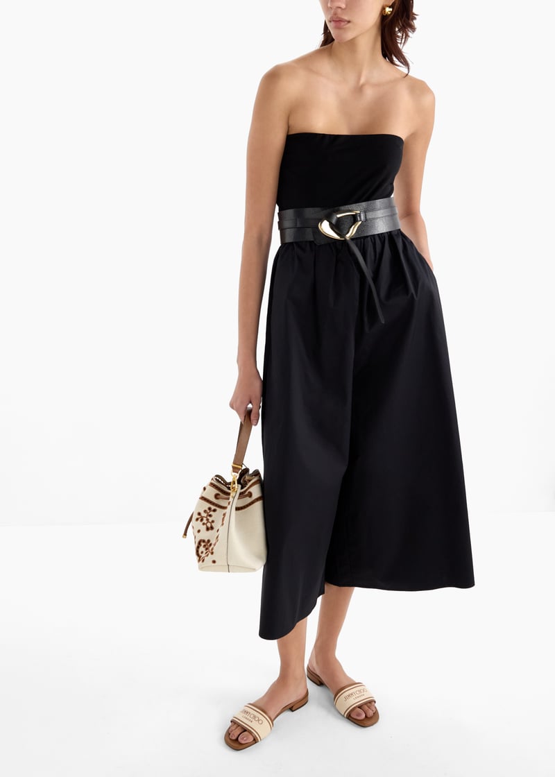 サンダル・ミュール Jimmy Choo Sandalo Joa Flat In Canvas Cream Joa logo-print canvas and leather slingback sandals