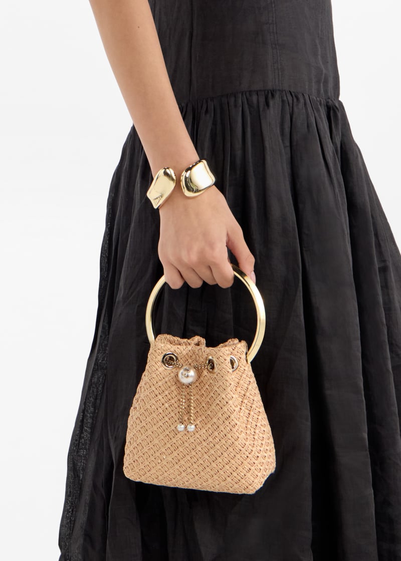 Jimmy Choo Bon Bon bucket bag for Women - Beige in UAE