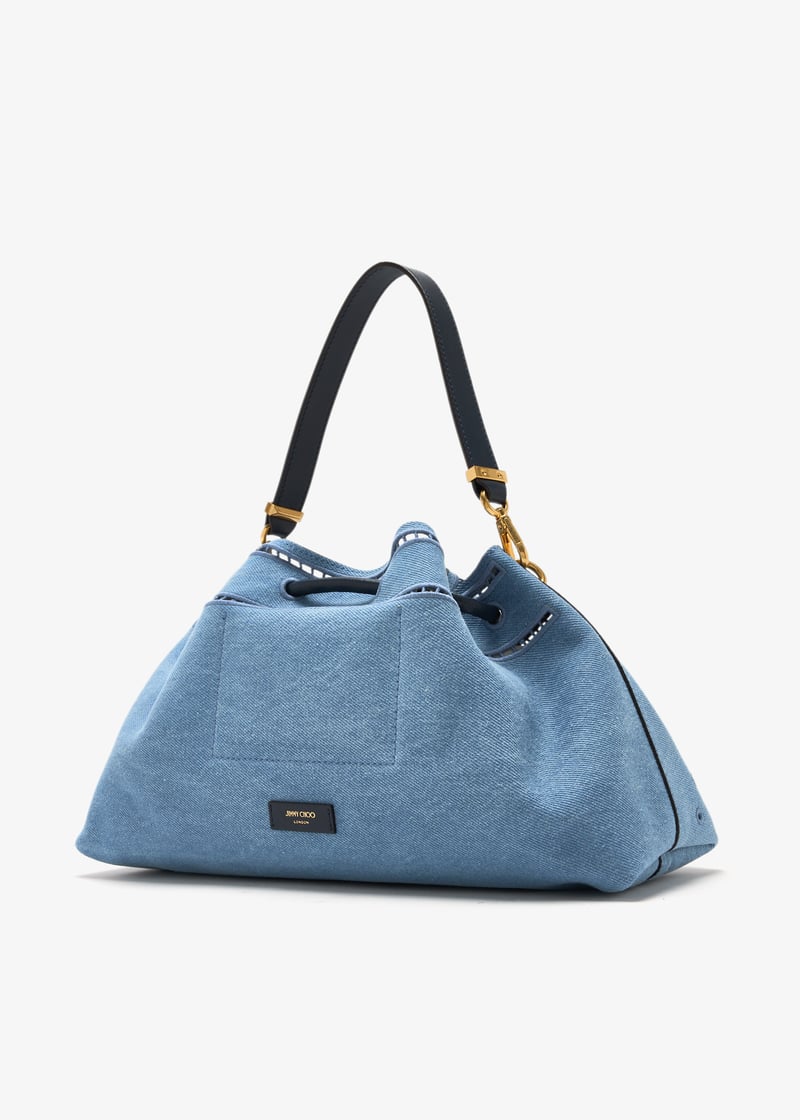 Jimmy Choo Cinch M bag for Women - Blue in UAE | Level Shoes