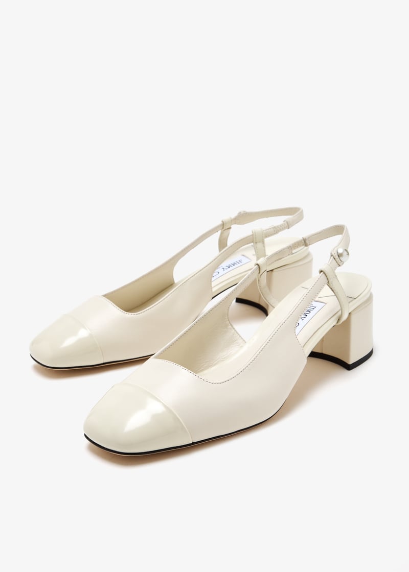 Jimmy Choo Elisa 45 slingback pumps for Women - Cream in
