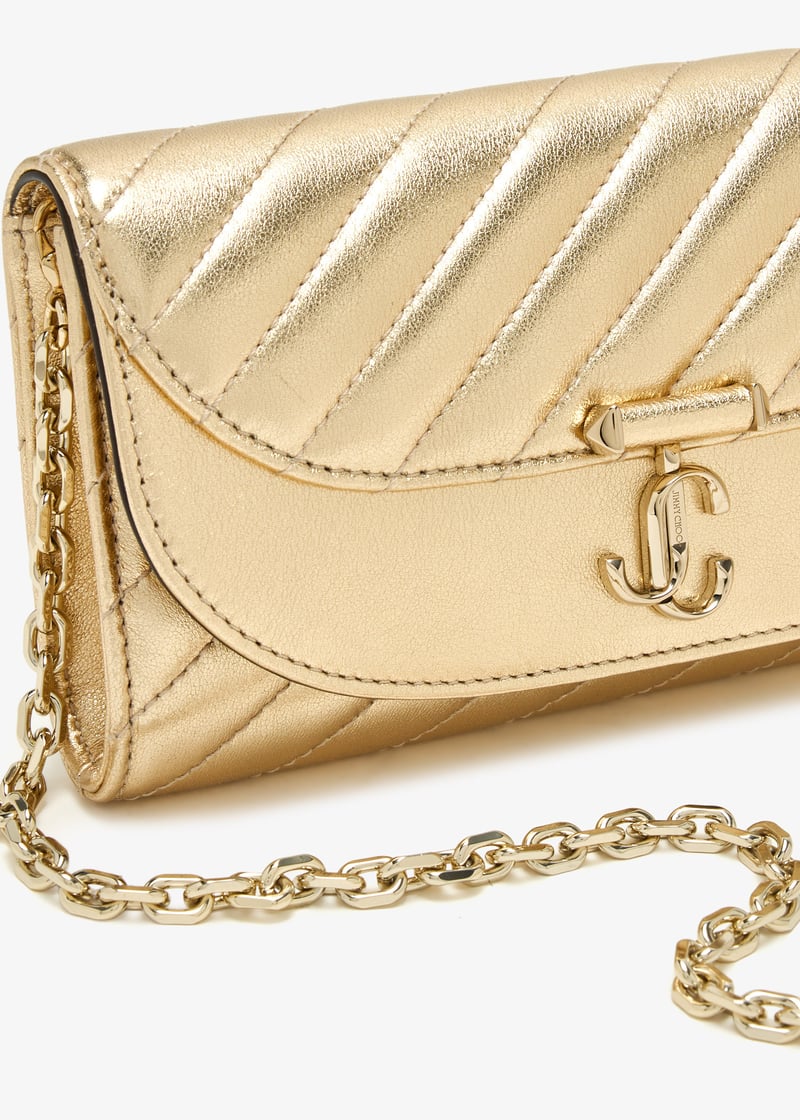【JIMMY CHOO】Cheri Wallet/W Chain-Oden ★関税送料込み AVNCURVEWALLETCHNRBA_OO1628_FR